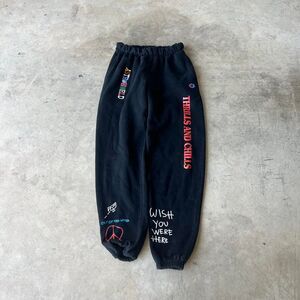 Champion Black Travis Scott streetwear joggers #TravisScott Mens size S